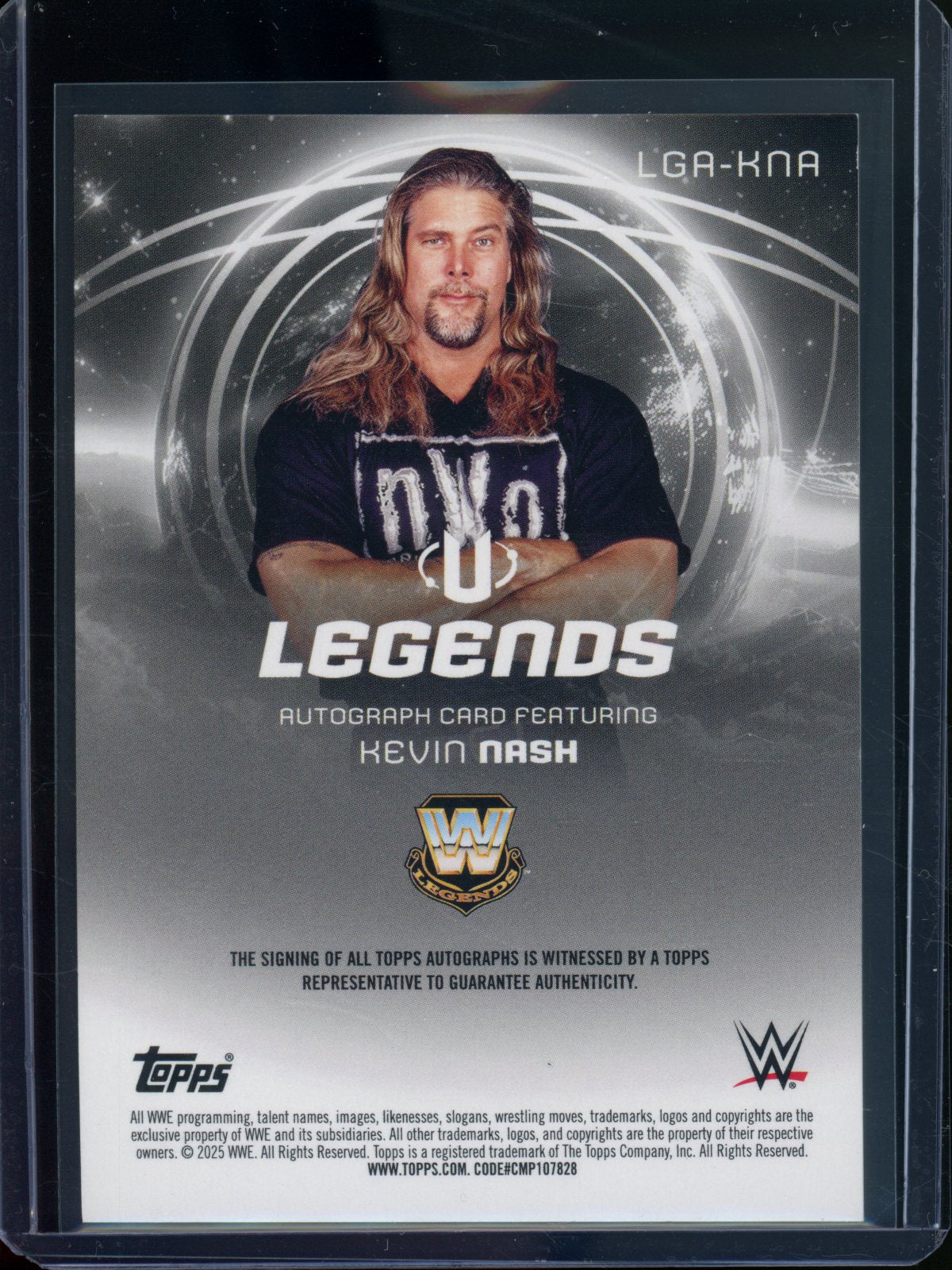 2025 Topps Universe Kevin Nash Legends Autograph Blue Foil /199