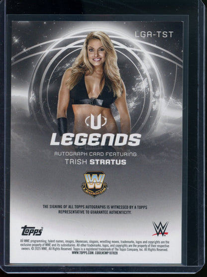2025 Topps Universe Trish Stratus Legends Autograph Green Foil /99
