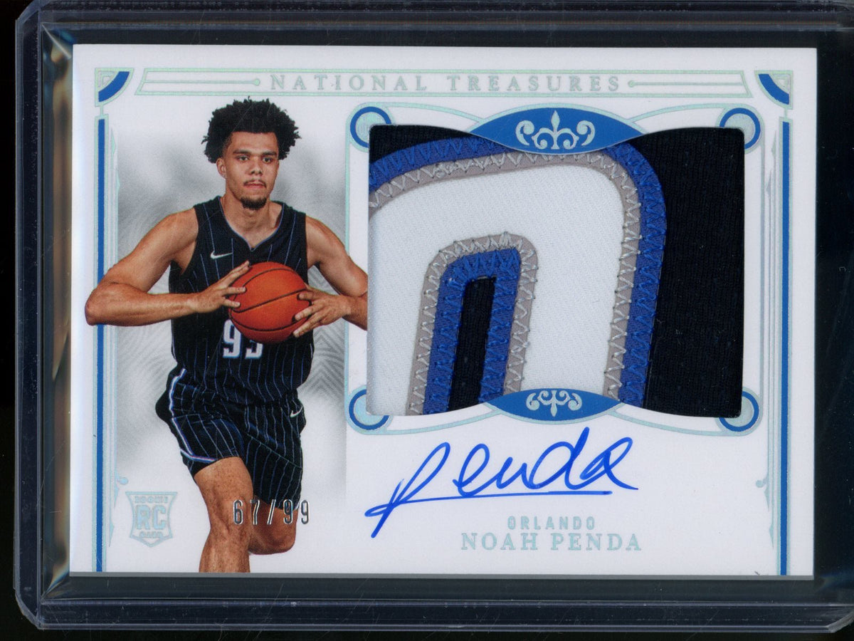 2025/26 Panini National Treasures Noah Penda Rookie RC Jersey Patch Autograph /99 Magic - Trading Card Market