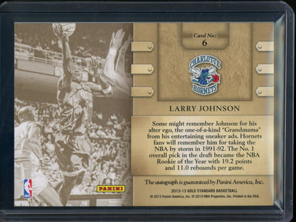 2012/13 Panini Gold Standard Larry Johnson Mother Lode Autograph /99 Hornets