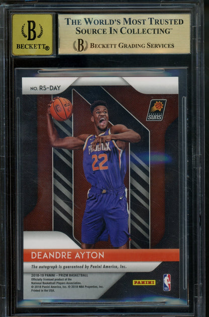2018/19 Panini Prizm DeAndre Ayton Rookie RC Autograph BGS 9.5 Suns