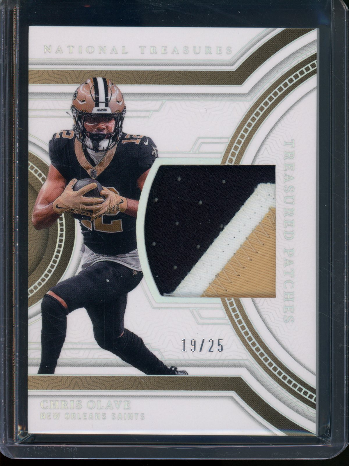 2023 Panini National Treasures Chris Olave Treasured Patches /25 Saints