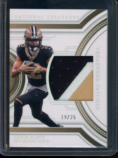 2023 Panini National Treasures Chris Olave Treasured Patches /25 Saints