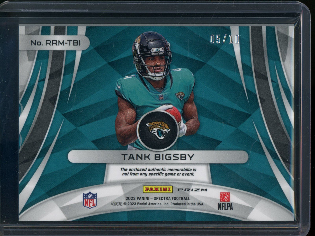 2023 Panini Spectra Tank Bigsby Rookie RC Dual Jersey Relic /10 Jaguars