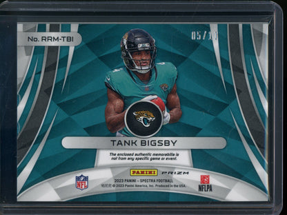 2023 Panini Spectra Tank Bigsby Rookie RC Dual Jersey Relic /10 Jaguars