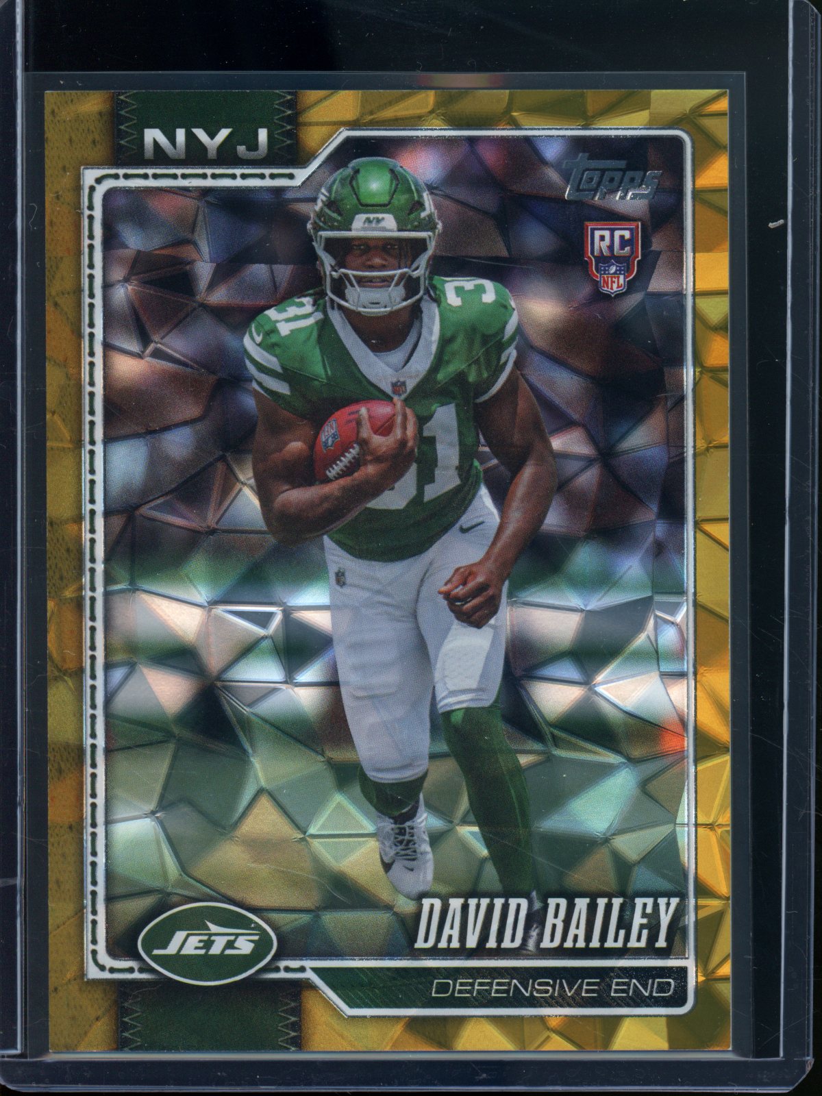 2026 Topps Flagship David Bailey Rookie RC Gold Diamante Foil /50 Jets