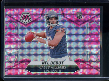 2024 Panini Mosaic Caleb Williams Rookie RC Pink Camo Debut Bears