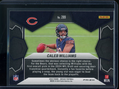 2024 Panini Mosaic Caleb Williams Rookie RC Pink Camo Debut Bears