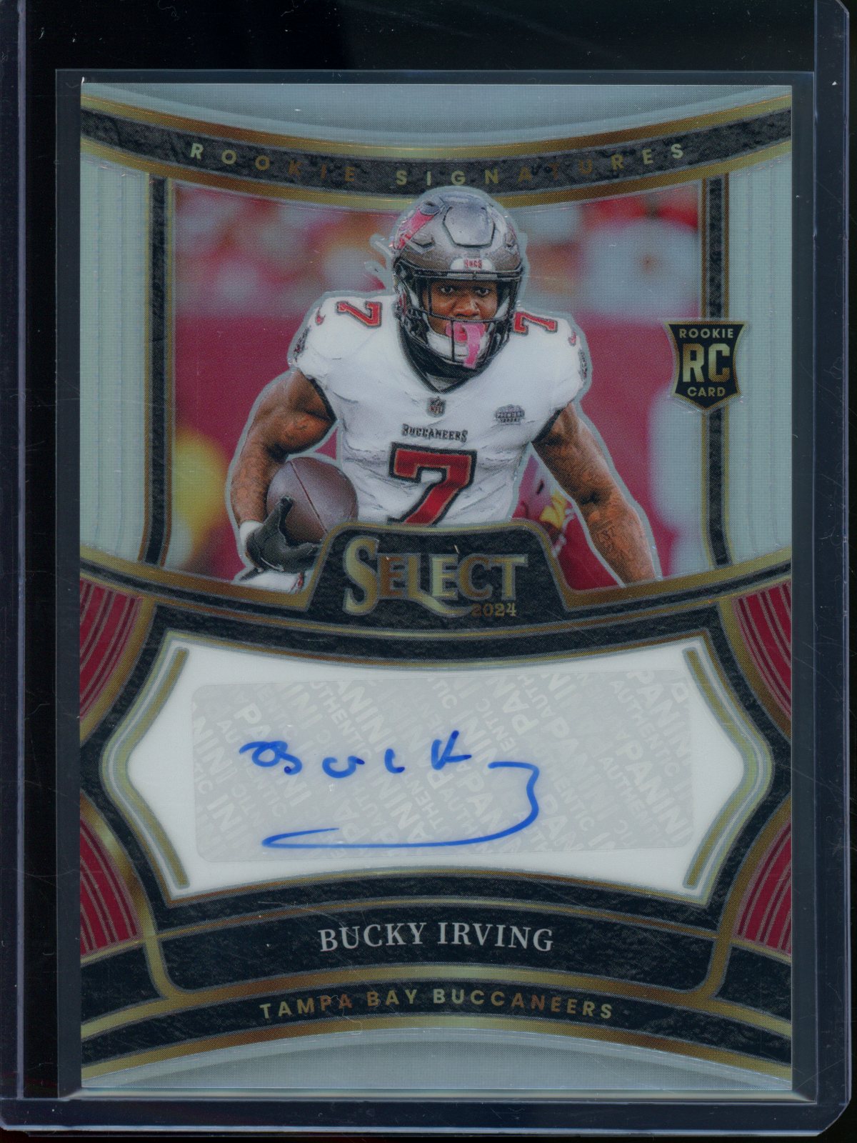 2024 Panini Select Bucky Irving Rookie RC Silver Autograph /399 Buccaneers