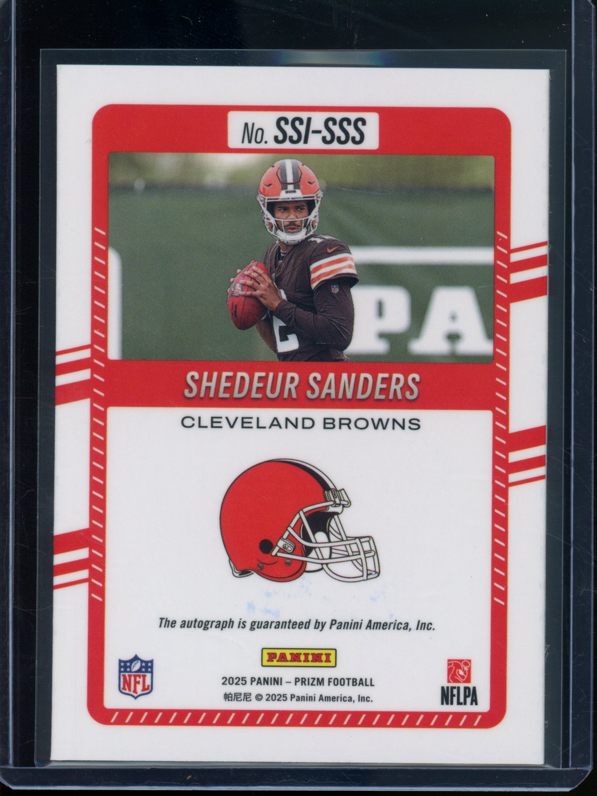 2025 Panini Prizm Shedeur Sanders Rookie RC Significant Signatures Silver Browns