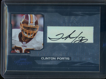 2007 Panini Prestige Clinton Portis Prestigious Pros Autograph /5 Commanders