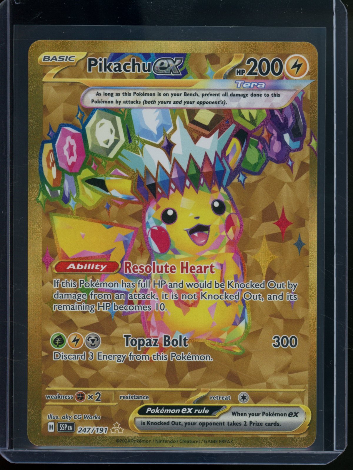 2024 Pokemon Surging Sparks Pikachu EX 247/191 - Trading Card Market