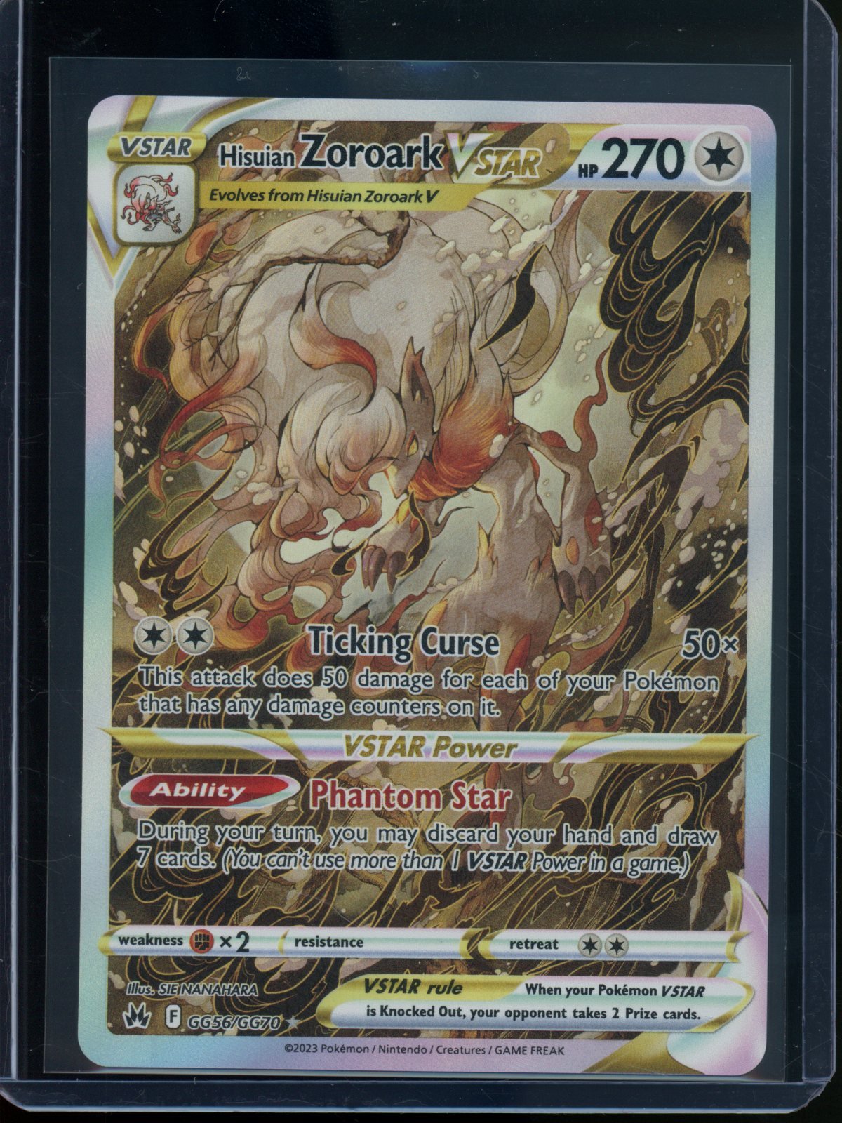 2023 Pokemon Crown Zenith Hisuian Zoroark Vstar GG56/GG70 - Trading Card Market