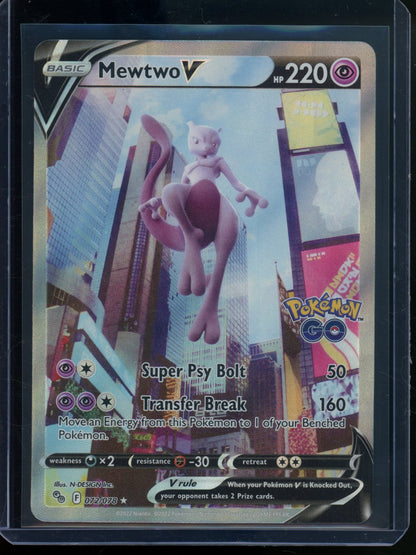 2022 Pokemon Go Mewtwo V 072/078 (B) - Trading Card Market