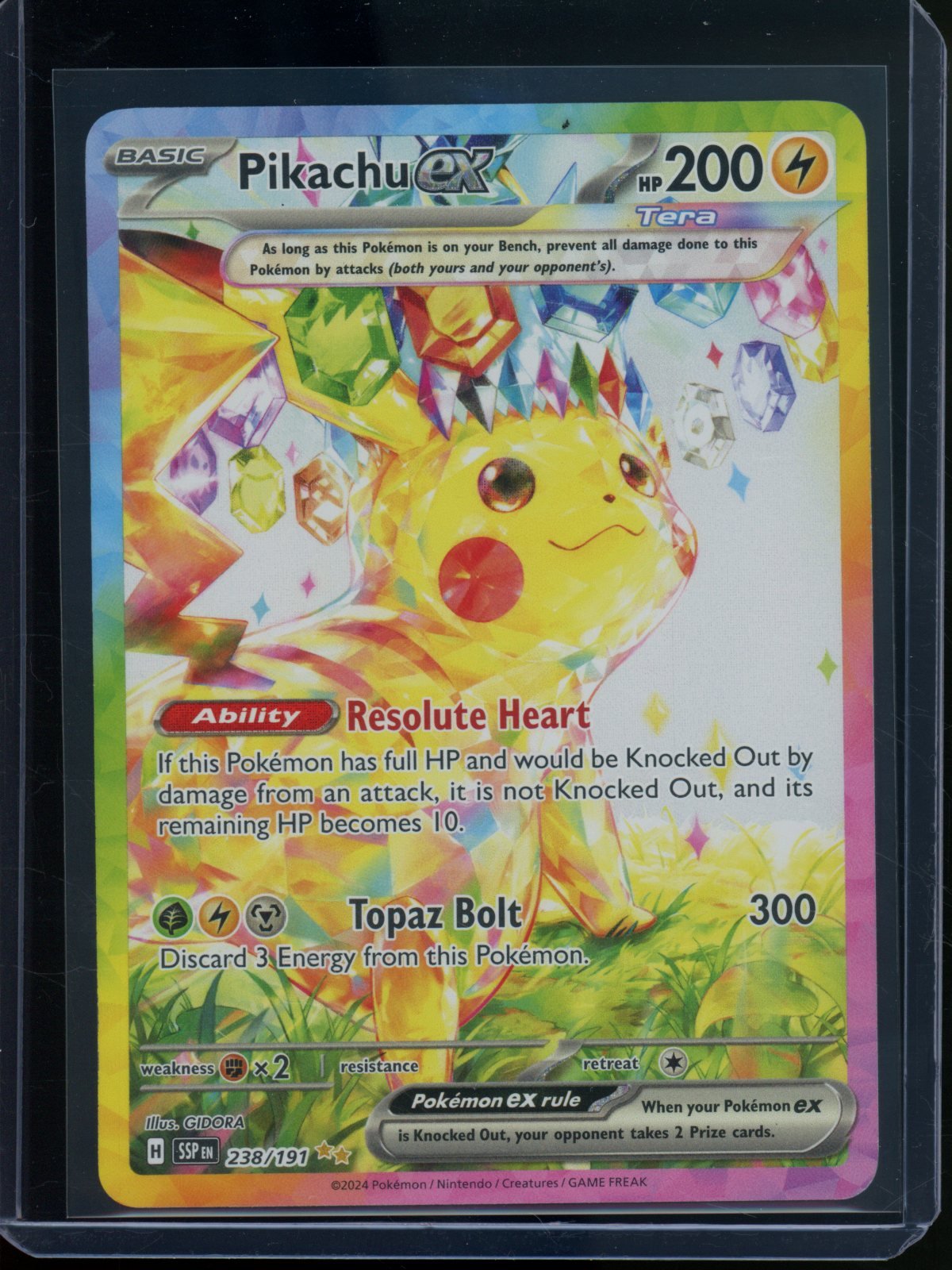 2024 Pokemon Surging Sparks Pikachu EX 238/191 - Trading Card Market