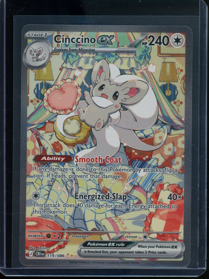 2026 Pokemon Chaos Rising Cinccino EX 119/086 (B) - Trading Card Market