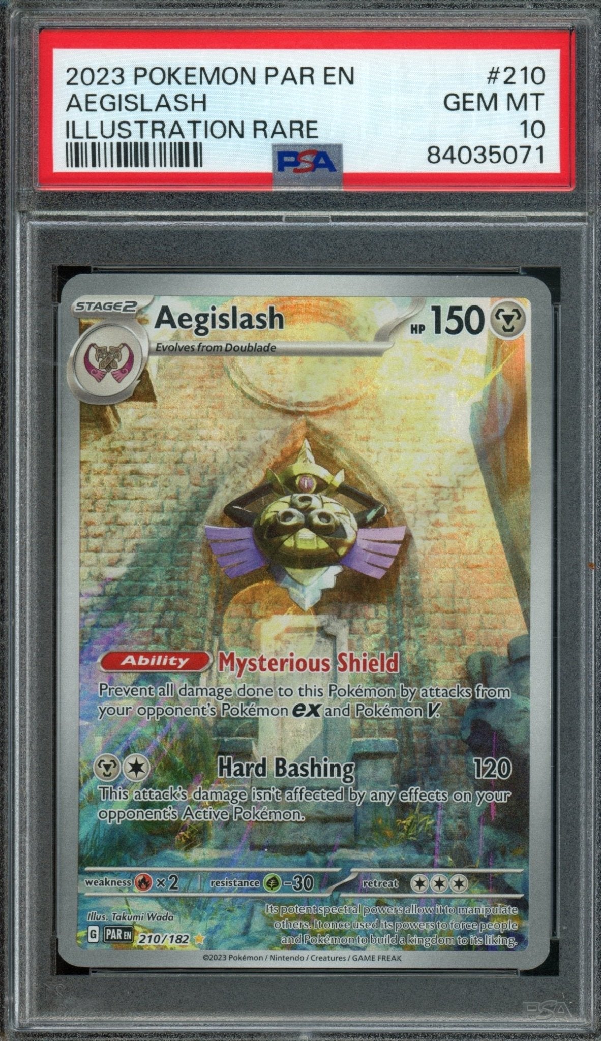 2023 Pokemon Paradox Rift Aegislash 210/182 PSA 10 - Trading Card Market