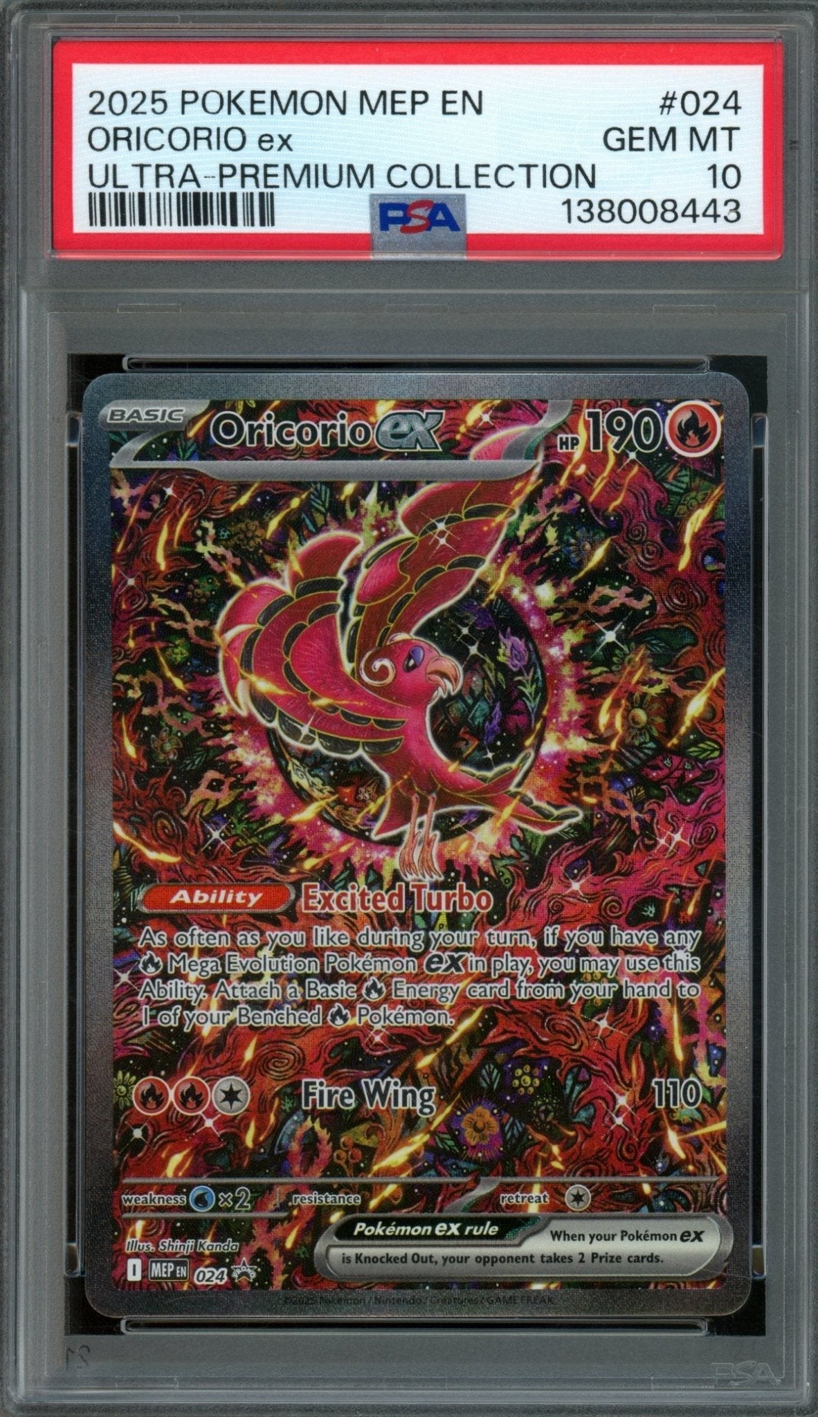 2025 Pokemon Mega Evolutions Oricorio EX 024 Promo PSA 10 - Trading Card Market