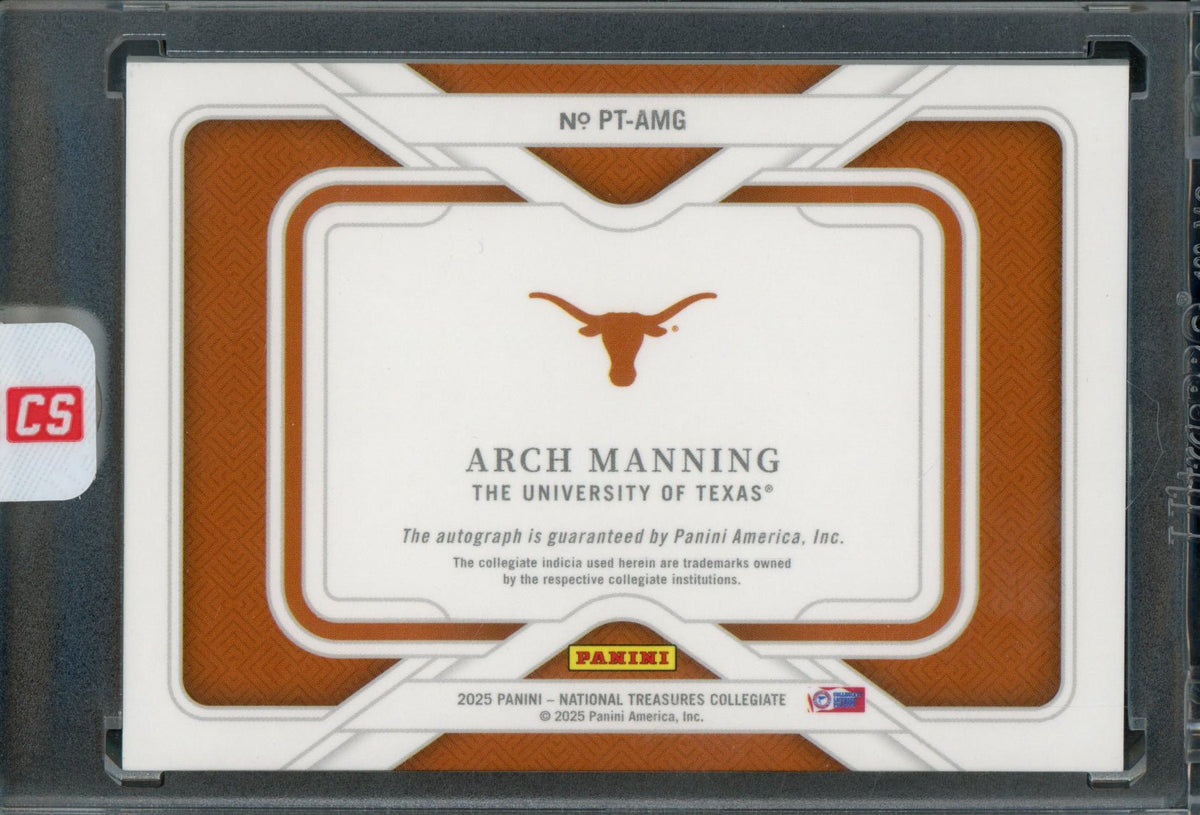 2025 Panini National Treasures Arch Manning Rated Prospect Potential Treasures Autograph /75 Longhorns - Trading Card Market