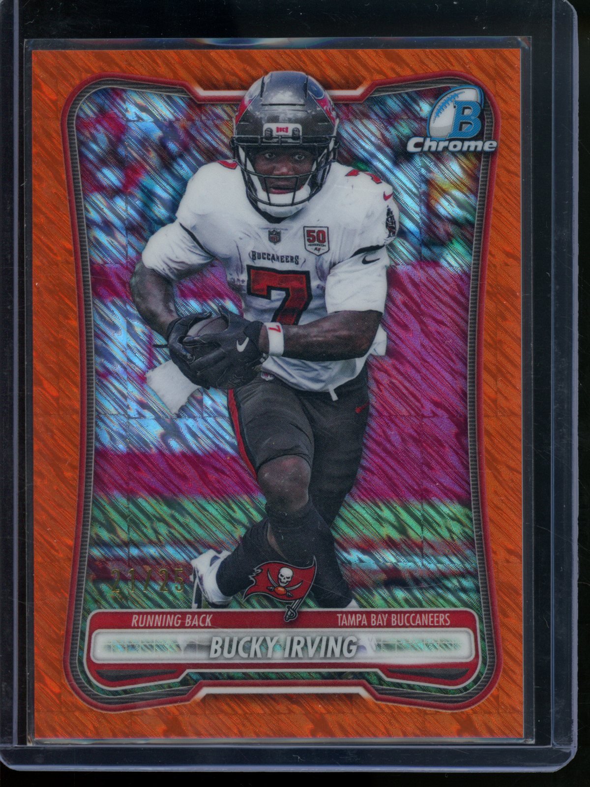 2026 Bowman Chrome Bucky Irving Orange Shimmer Refractor /25 Buccaneers - Trading Card Market