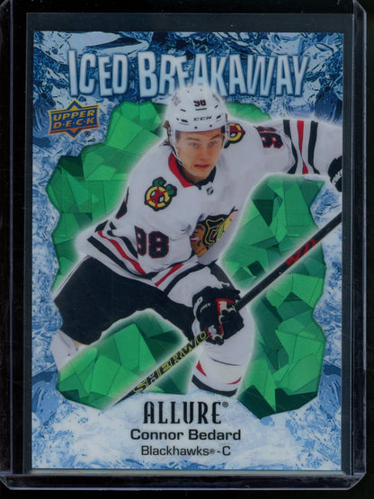 2023/24 Upper Deck Allure Connor Bedard Green Iced Breakaway /249 Blackhawks - Trading Card Market