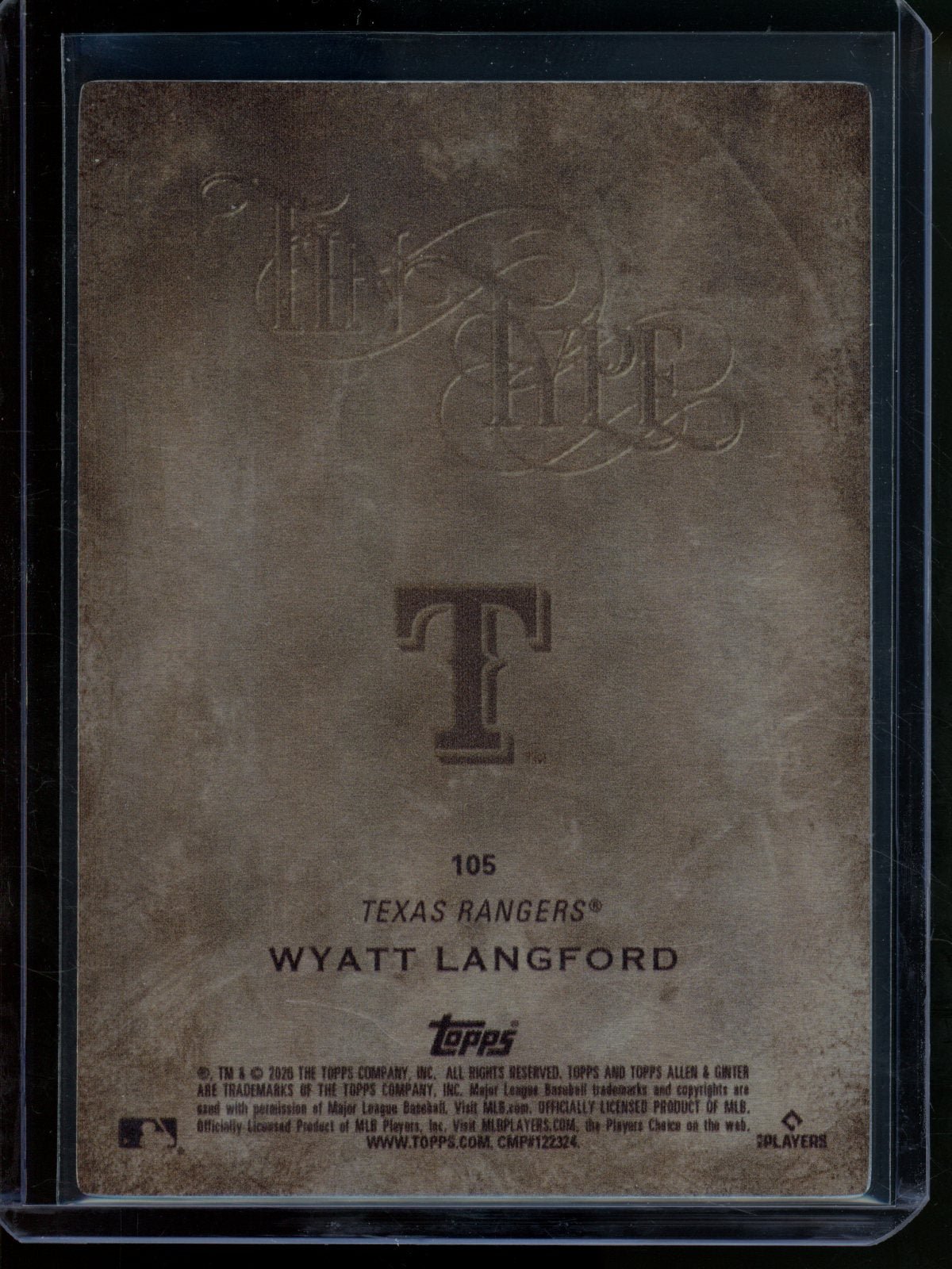 2026 Topps Allen and Ginter Wyatt Langford Tin Type SSP #105 Rangers - Trading Card Market