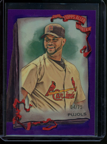 2026 Topps Allen and Ginter Albert Pujols Purple Refractor /75 Cardinals - Trading Card Market