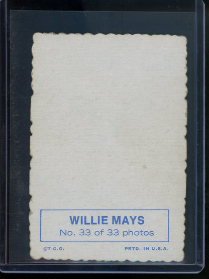 1969 Topps Deckle Willie Mays 33/33 Giants - Trading Card Market