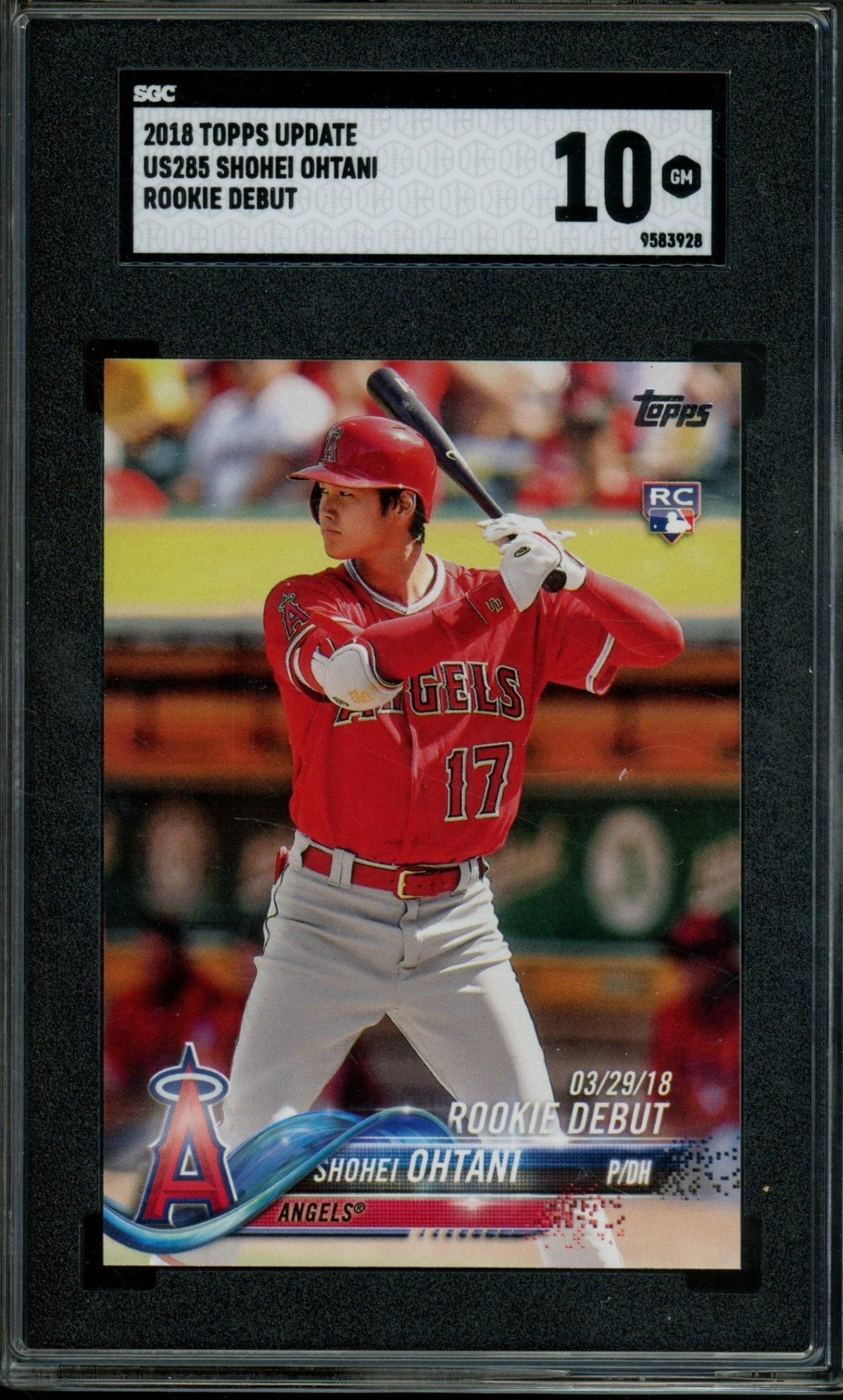 2018 Topps Update Shohei Ohtani Rookie RC Debut SGC 10 Angels - Trading Card Market