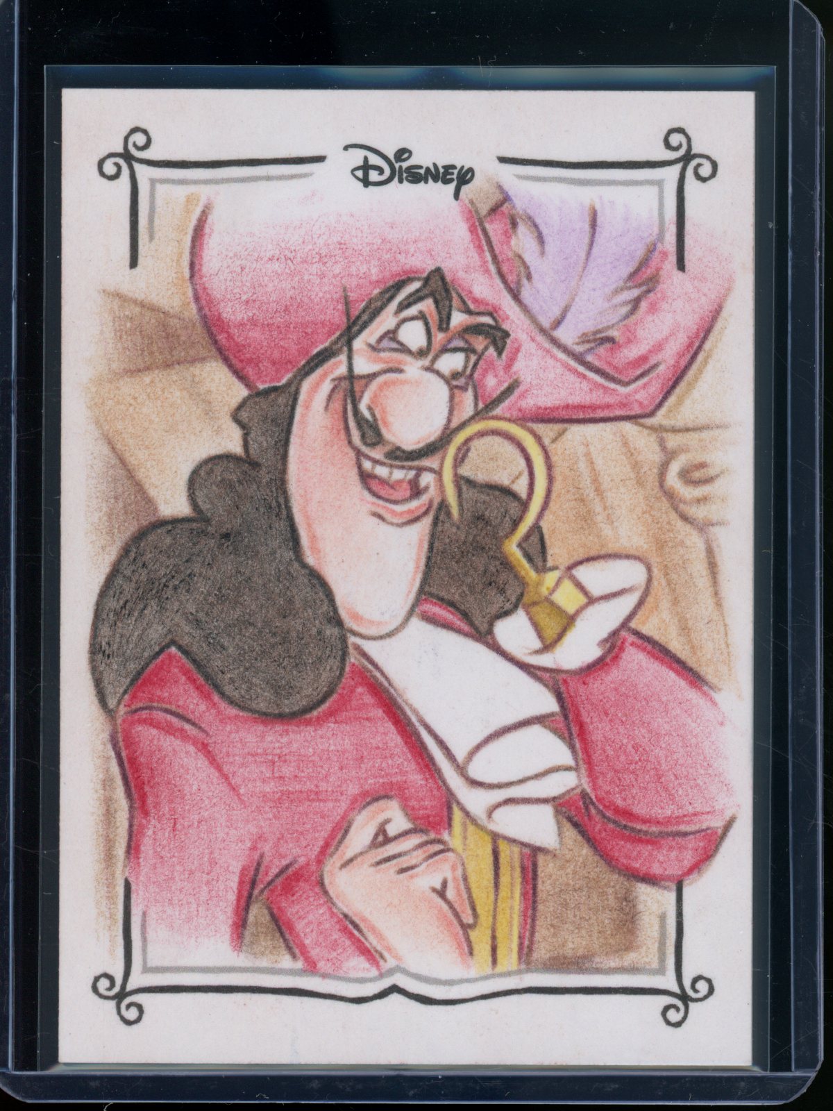 2025 Topps Wonder Disney Captain Hook Ben Curtis Jones 1/1
