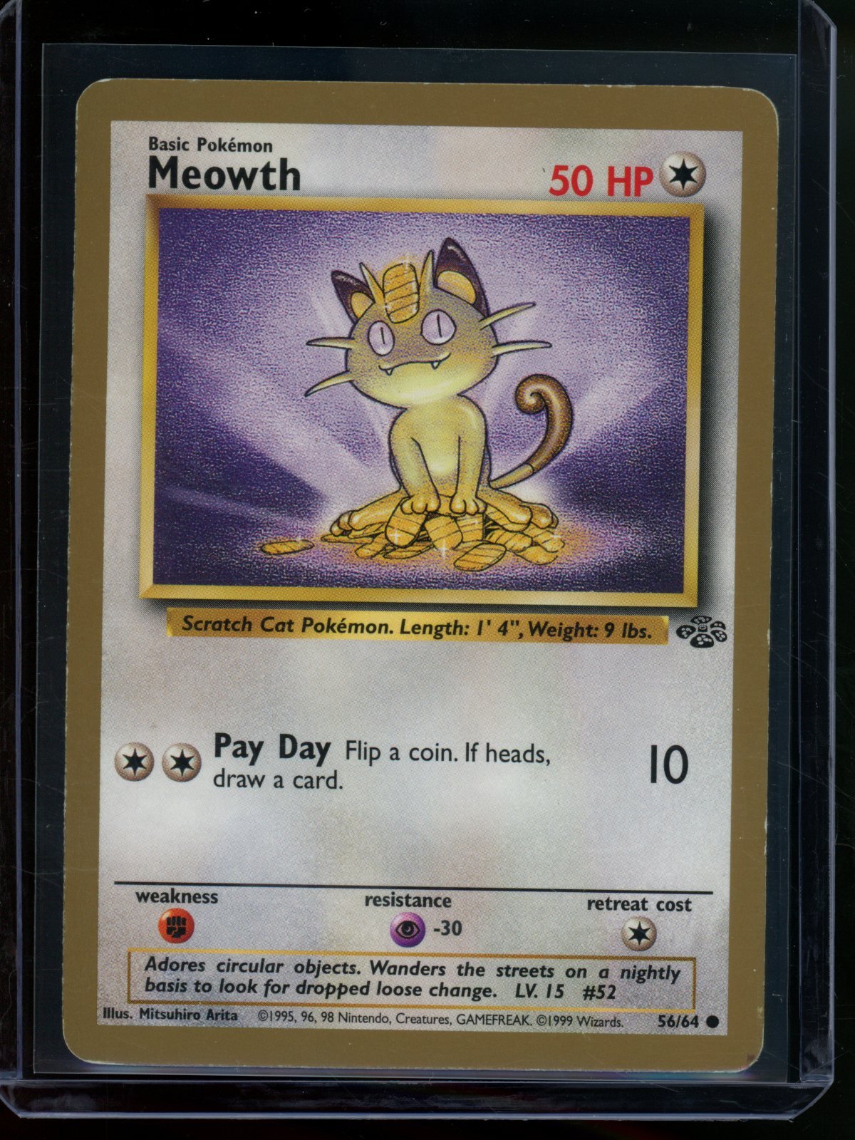 1999 Pokemon Jungle Meowth Fruit Rollup Promo 56/64 - Trading Card Market
