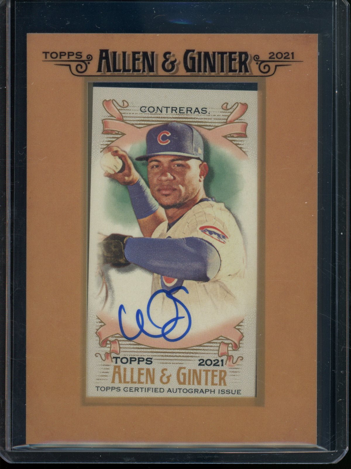 2021 Topps Allen & Ginter Willson Contreras Mini-Framed Autograph Cubs - Trading Card Market