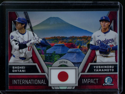 2024 Bowman Chrome Shohei Ohtani / Yoshinobu Yamamoto International Impact Dodgers - Trading Card Market