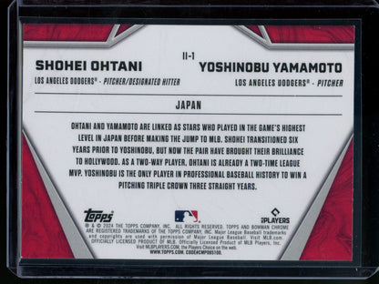 2024 Bowman Chrome Shohei Ohtani / Yoshinobu Yamamoto International Impact Dodgers - Trading Card Market
