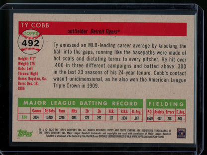 2025 Topps Platinum Ty Cobb Orange Wave Refractor /25 Tigers - Trading Card Market