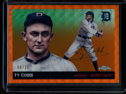 2025 Topps Platinum Ty Cobb Orange Wave Refractor /25 Tigers - Trading Card Market