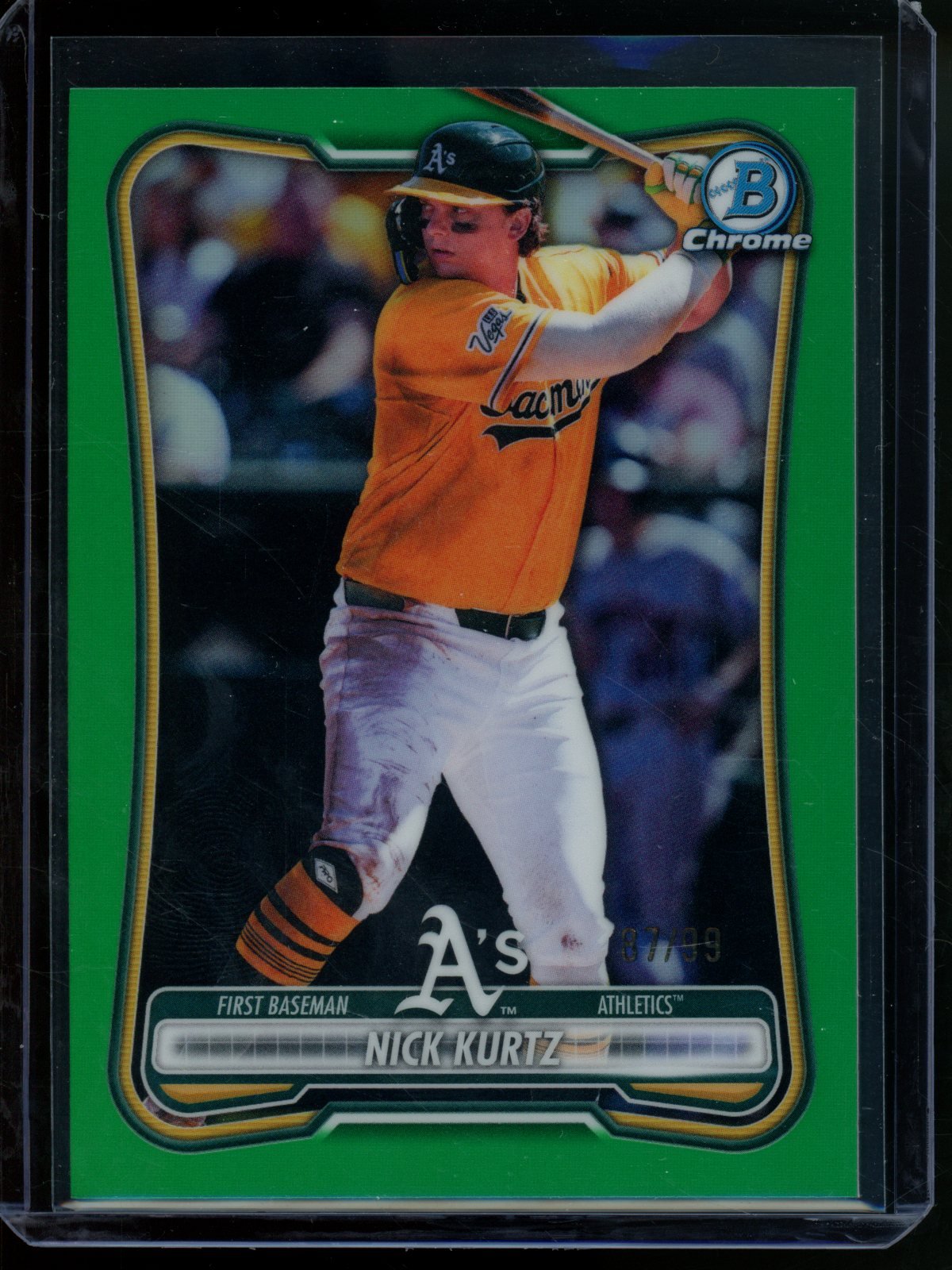 2026 Bowman Chrome Nick Kurtz Green Refractor /99 Athletics - Trading Card Market