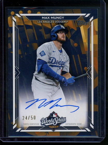 2026 Topps Flagship Max Muncy World Series Gold Autograph /50 Dodgers - Trading Card Market