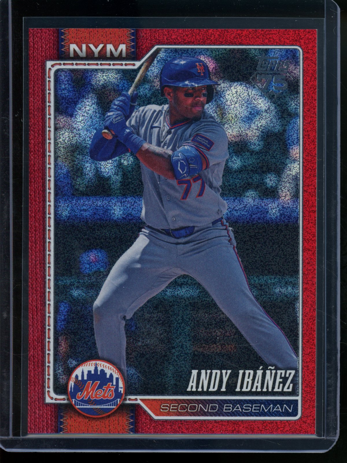 2026 Topps Flagship Andy Ibanez Red Sandglitter /5 Mets - Trading Card Market
