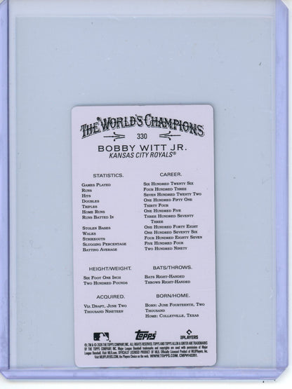 2026 Topps Allen & Ginter Bobby Witt Jr. Mini Steel SSP /3 Royals - Trading Card Market
