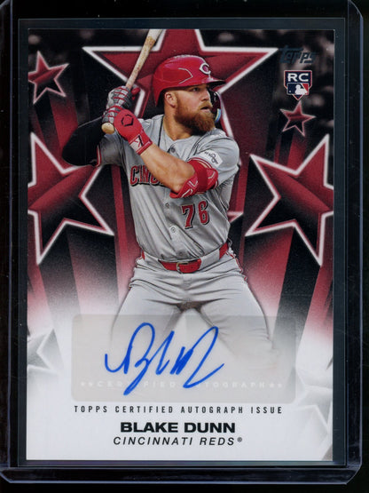 2025 Topps Flagship Blake Dunn Rookie RC Baseball Stars Autograph /5 Reds - Trading Card Market