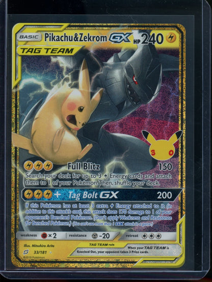 2026 Pokemon 30th Celebration Pikachu & Zekrom GX 33/181 (B) - Trading Card Market
