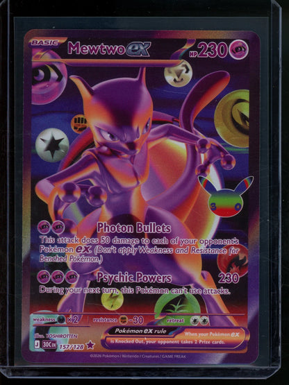2026 Pokemon 30th Celebration Mewtwo EX 157/128 (C) - Trading Card Market