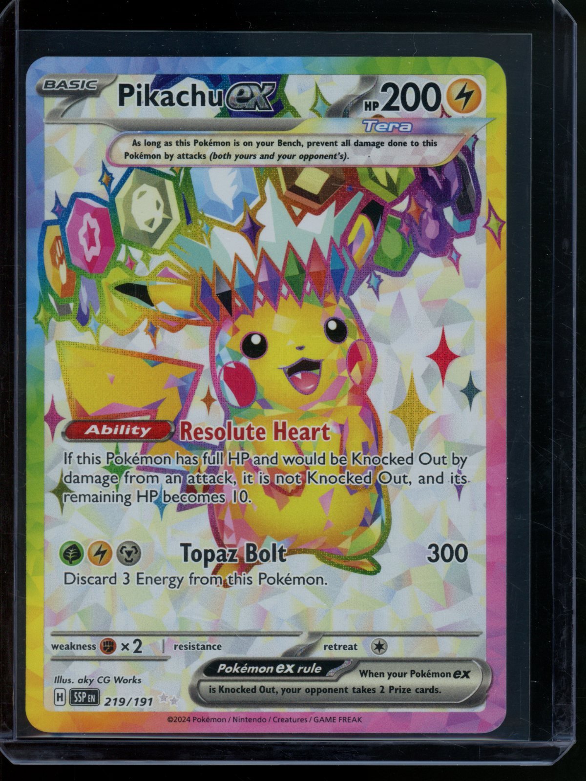 2024 Pokemon Surging Sparks Pikachu EX 219/191 - Trading Card Market