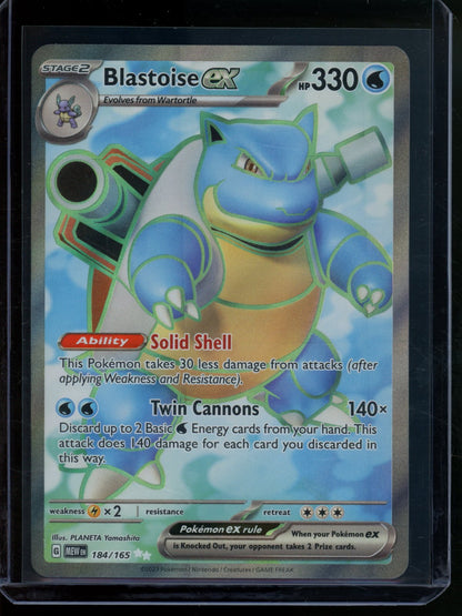 2023 Pokemon 151 Blastoise EX 184/165 - Trading Card Market