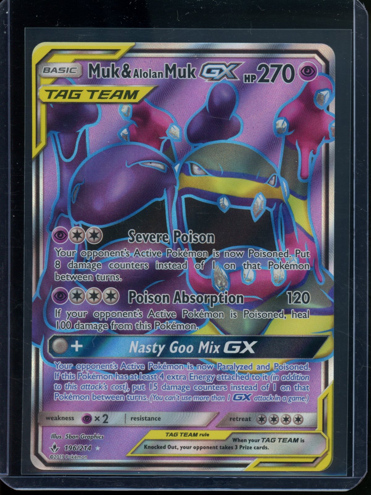2019 Pokemon Team Up Muk & Alolan Muk GX 196/214 - Trading Card Market