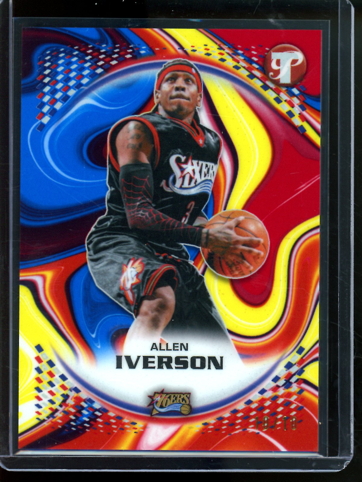 2025/26 Topps Pristine Allen Iverson Primaries Refractor /10 76ers