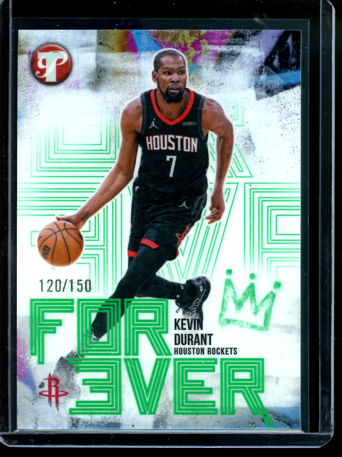 2025/26 Topps Pristine Kevin Durant For/Ever Green Refractor /150 Rockets