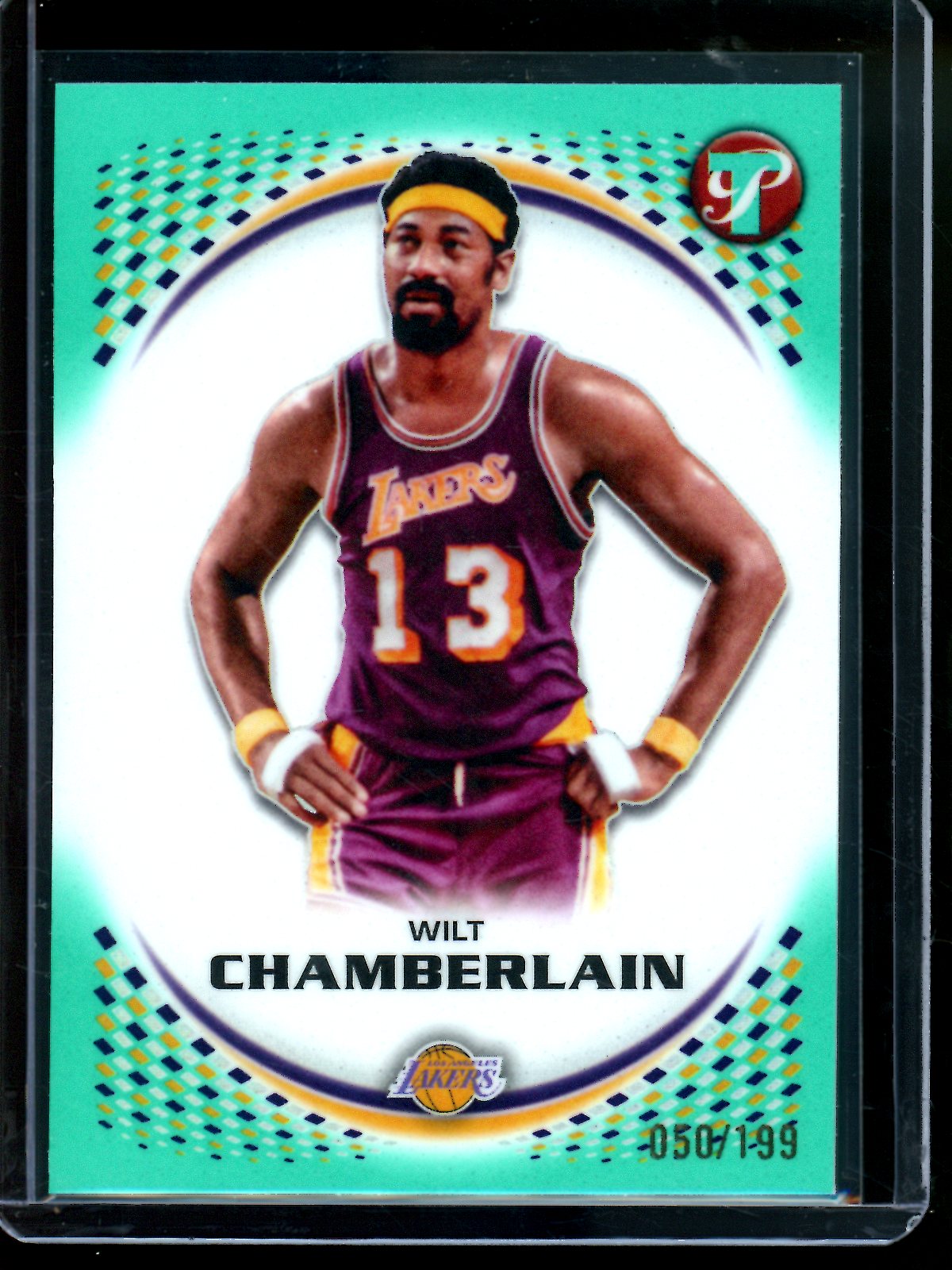 2025/26 Topps Pristine Wilt Chamberlain Aqua Refractor /199 Lakers (A)