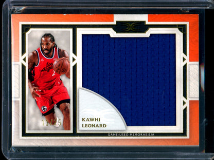 2025/26 Topps Definitive Kawhi Leonard Orange Jumbo Relic /25 Clippers